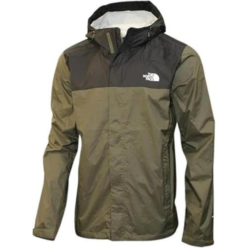 The North Face Venture 2 Rain Jacket Men's 2XL Green Dryvent Full Zip KFC535