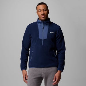 Columbia Sequoia Grove Jacket Men's 2XL Blue Fleece Mock Neck 1/2 Zip KFC504