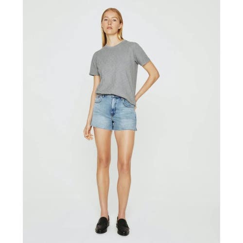 AG Jeans Hailey Cut-off Shorts Women's 31 Blue Denim Raw Hem Boyfriend KFC513