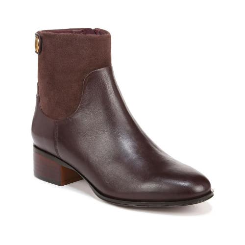 Franco Sarto Jessica Boots Women 7 Brown Leather Almond Toe Ankle Bootie RHS7691