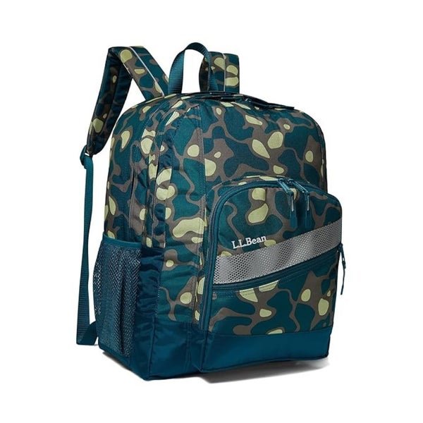 L.L.Bean Deluxe Bookpack Kids Deep Water Camo 32L Shoulder Strap Outdoor DDR3202