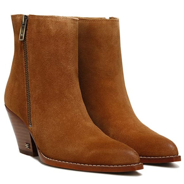 Sam Edelman Jane I2823L2200 Boots Women's 6.5 Brown Suede Ankle Booties RHS7692