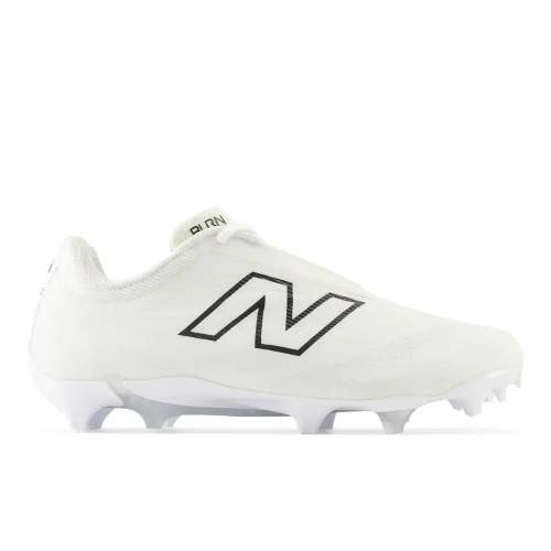 New Balance BurnX4 BURNLW4 Men's 5.5 White Gray Molded Lacrosse Cleats RHS7694