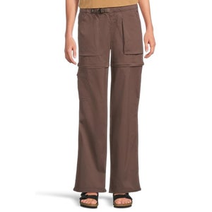 Prana Halle Pants Women's S Mocha Convertible Belted Waist Straight Leg DDR2510