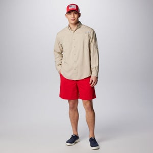 Columbia PFG Backcast III Water Shorts Men's 2XL Red Drawstring Waist KFC538