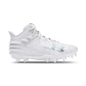 Under Armour Blur Smoke Suede MC 3027976-100 Kids White Football Cleats HAWK3226