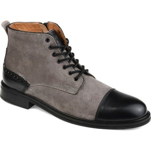 Thomas & Vine Remo Boots Men's US 11 Gray Black Cap Toe Ankle Chukka HAWK2683