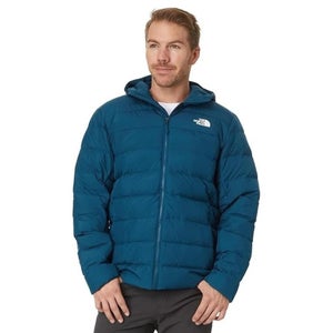 The North Face  Aconcagua 3 Puffer Jacket Men's M Blue Hooded Long Sleeve KFC580