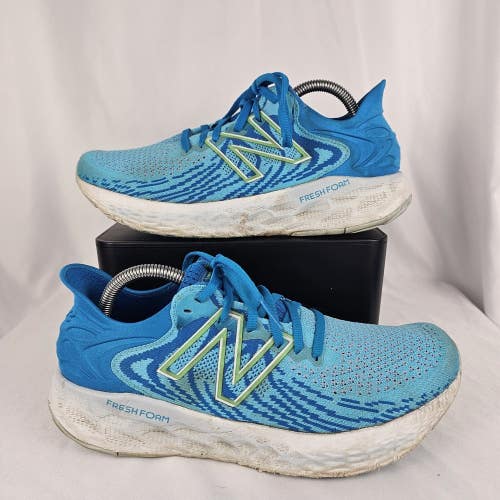 New Balance Womens W1080s11 Blue White Comfort Running Shoes Size 10