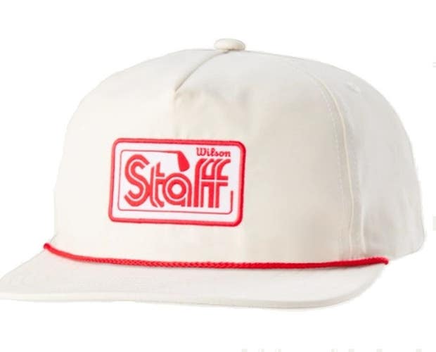 Wilson Retro Rope Snapback Hat (Cream, Adjustable) Golf Cap 2026 NEW