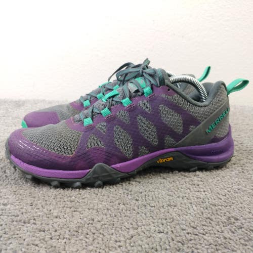 Merrell Siren Sport GTX Womens Size 6 Hiking Shoes Trail Sneakers Purple Low