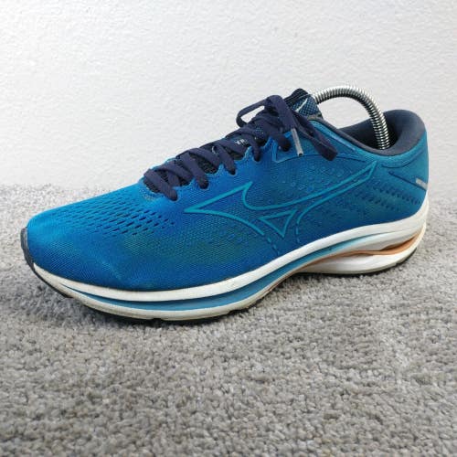 Mizuno Wave Rider 25 Womens Size 10 Running Shoes Low Top Sneakers Blue