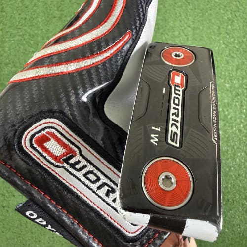Odyssey O-Works 1W Blade Putter With Headcover Super Stroke Flatso 1.0 34