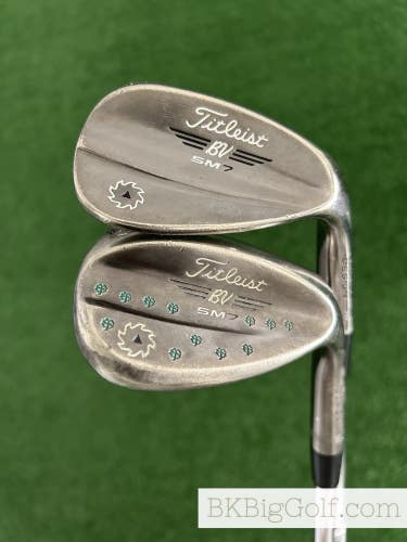Titleist Vokey SM7 Brushed Steel 2 Wedge Set (52 & 60 Degrees)