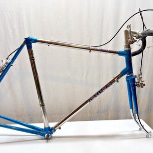 Vintage 1980s Bridgestone Kabuki Submariner 58cm C-C Lugged Steel Frame/Fork ++
