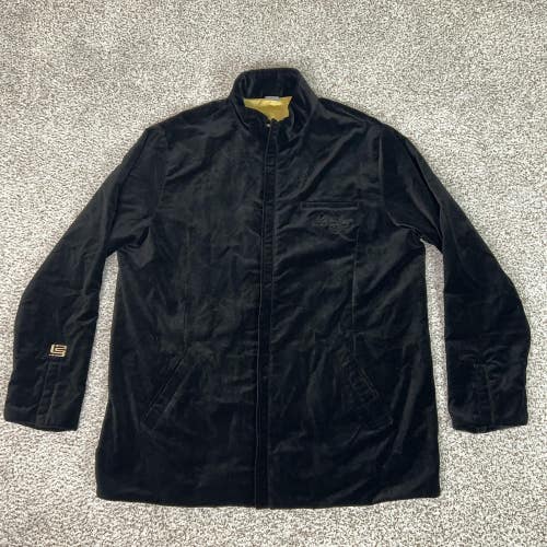Nike Jacket Mens 3XL Black Embroidered LeBron James Velvet Kings Court Velour