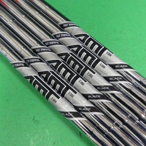True Temper AMT Black S300 .355 Stiff Flex Pulled Steel Iron Shafts SET OF 6