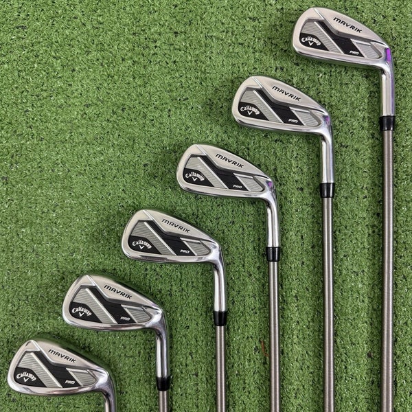 Callaway Mavrik Pro Iron Set 5-PW Aerotech Steelfiber i95 Stiff Flex