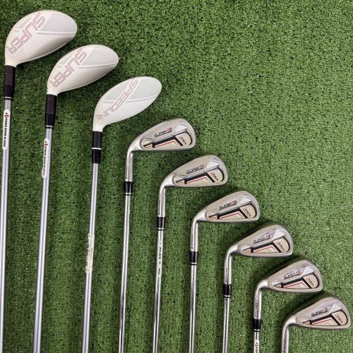 Adams Super S Idea Wood Hybrid Iron Set 3W 3H 4H 5-PW Regular Flex Left Handed