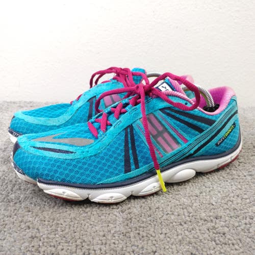 Brooks Pure Connect 3 Womens Size 8 Running Shoes Low Top Blue Sneakers Athletic
