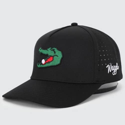 Waggle Golf "Chubbs" OG Snapback Hat Cap Black One Size NEW!