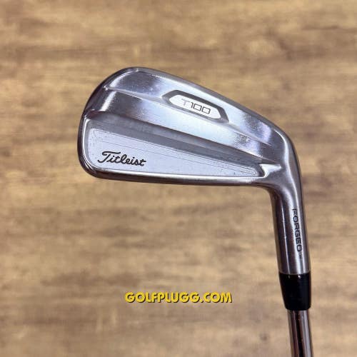 5 Iron- Titleist T100 2021 / AMT White Steel Stiff (273101)