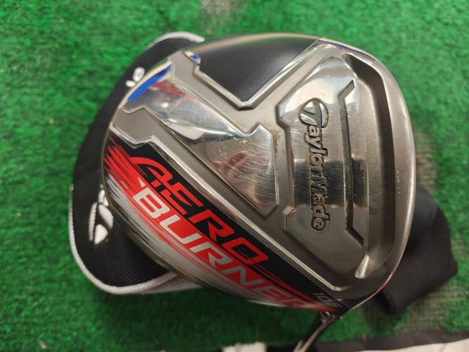 Taylormade Aeroburner Black 10.5 Degree Driver Stiff Flex REAX 55 Headcover Nice