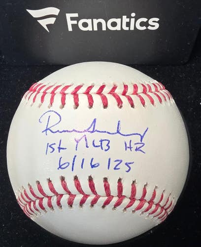 Red Sox ROMAN ANTHONY LE /10 "1st MLB HR 6/16/25" Autographed Baseball FANATICS