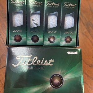 2 Dozen Titleist AVX Golf Balls White