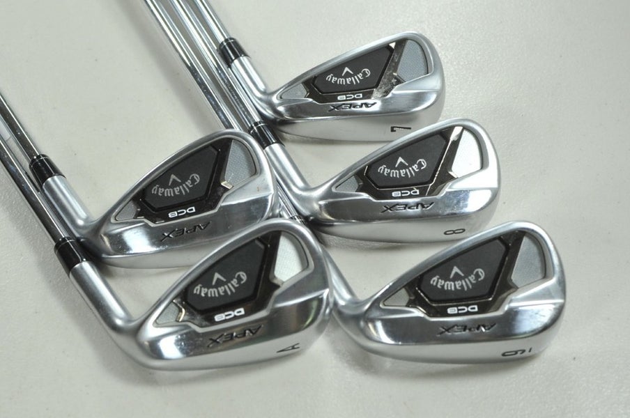 Callaway Apex 21 DCB 7-PW,AW Iron Set Stiff Flex Right MPH 85g Steel # 212795