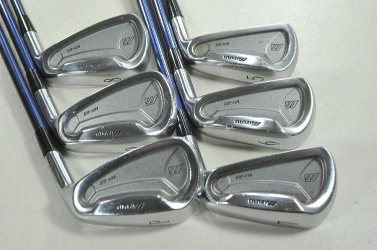 Mizuno MX-23 5-PW Iron Set Regular Flex Right Exsar Blue Graphite # 212982