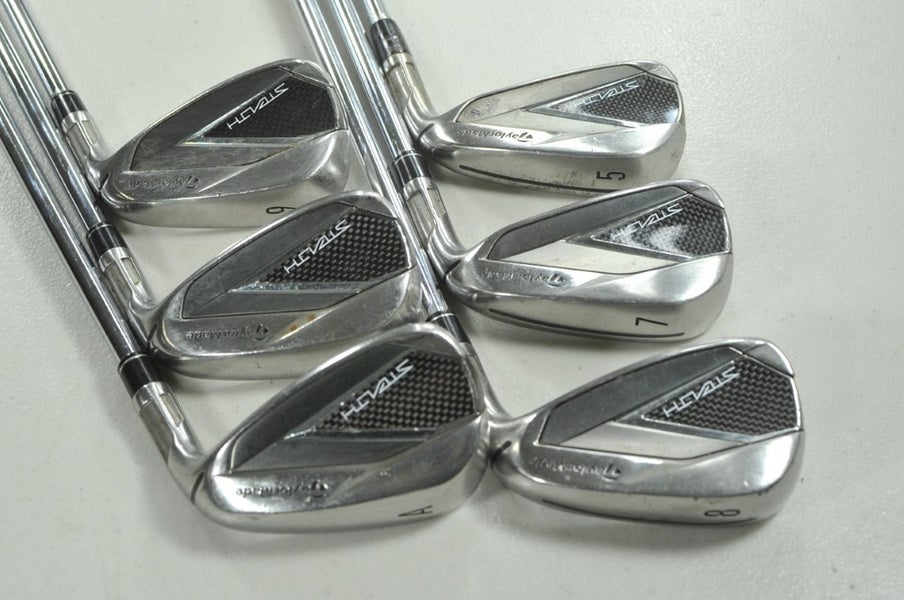 TaylorMade Stealth 5,7-PW,AW Iron Set Stiff Right KBS MAX MT 85g Steel # 212009