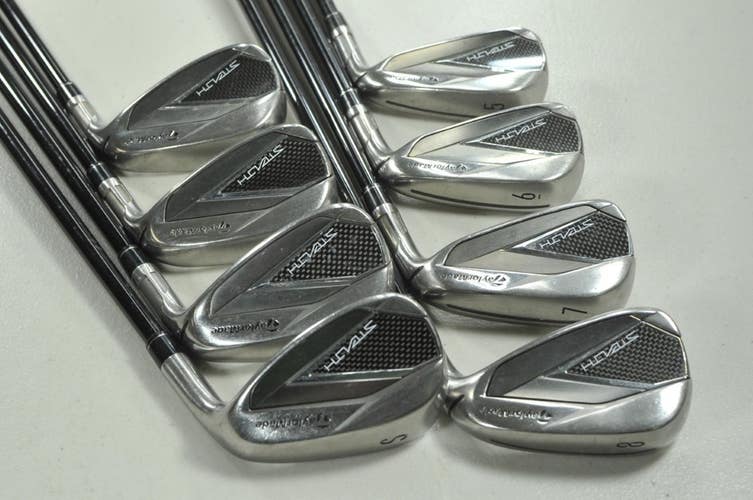 TaylorMade Stealth 5-PW,AW,SW Iron Set Regular Flex RH Ventus Graphite # 212289