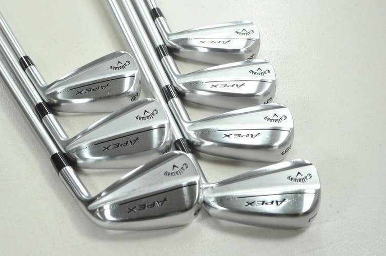 Callaway Apex Ti Fusion Plated 4-PW Iron Set Regular Flex KBS Tour Steel #212905
