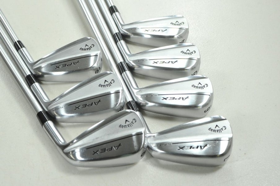 Callaway Apex Ti Fusion Plated 4-PW Iron Set Regular Flex KBS Tour Steel #212905