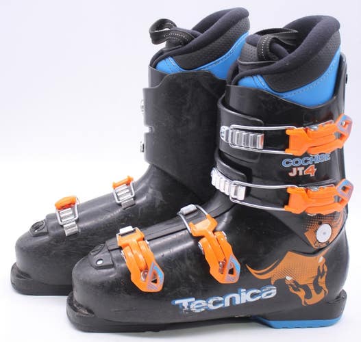 Tecnica JT4 Cochise Junior Ski Boots - Size 8.5 / Mondo 26.5 Used