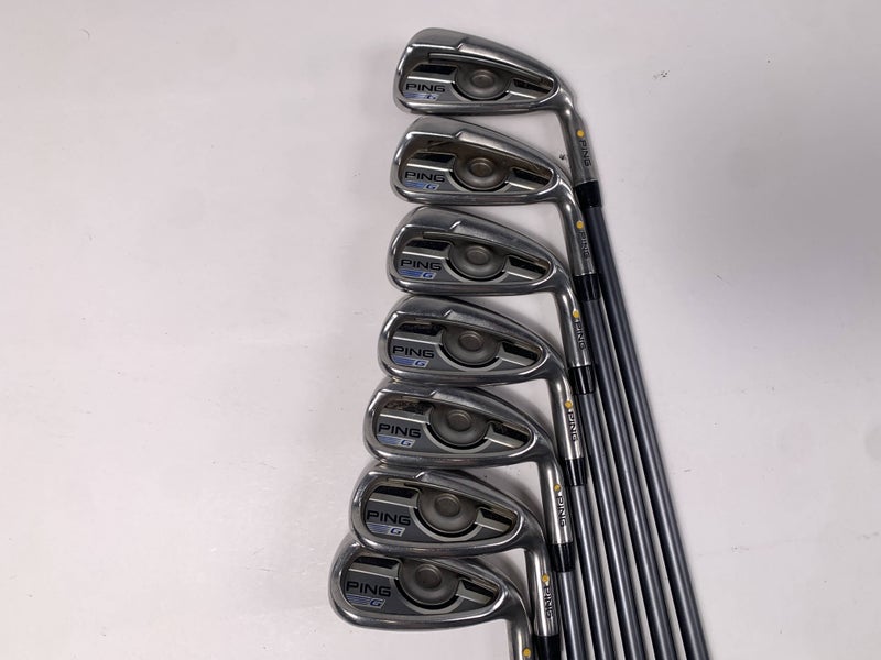 Ping G 2016 Iron Set 5-PW+GW Yellow Dot 1.5* Up CFS 70 Regular Graphite Mens RH