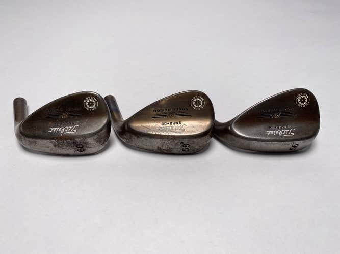 Titleist Vokey Spin Milled Oil Can '09 Wedge Set 56*14 58* 8 60* 4 HEADS ONLY RH