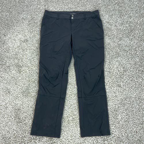 Columbia Pants Women 16 Black Omni-Shield Hiking Travel Water Repellent Workwear