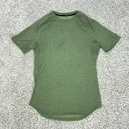 Lululemon Shirt Mens Small Green Basic Short Sleeve Athletic Training Gym Tee