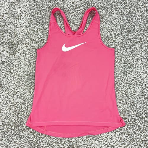 Nike Tank Top Womens Medium Pink Dri-FIT Racerback Running Athletic Gym Yoga