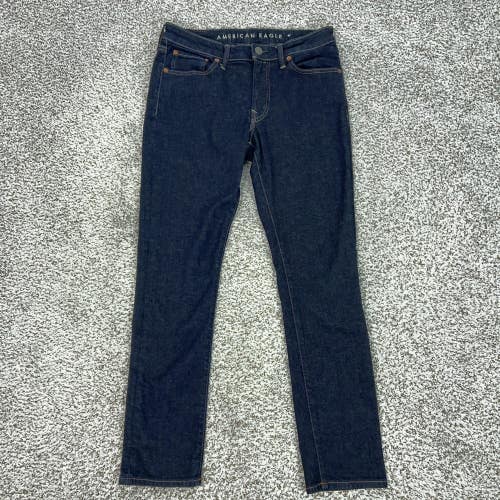 American Eagle Jeans Mens 32x30 Blue Next Level Airflex Slim Denim Dark Wash