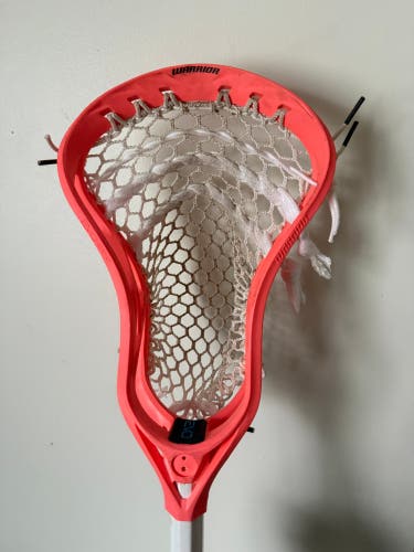 Neon Coral Warrior Evo QX-O Used Stringing Head (Used)