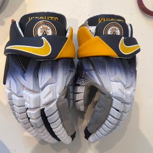 Nike Vapor Premier Lacrosse Gloves (New) blue and white fade