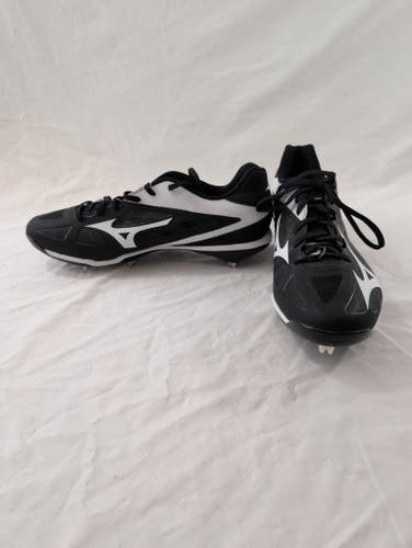 Black Men's Size M 15.0 (W.16.0) Adult Mizuno Low Top Metal (New)