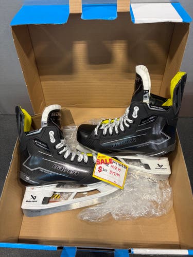 Black/Yellow 2024 Bauer Supreme Ignite Pro+ Hockey Skates (New)
