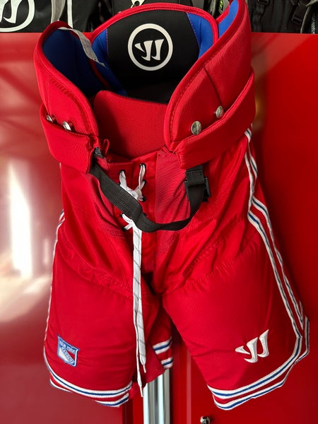 Warrior Pro Stock Hockey Pants – New York Rangers – SR Medium (+1) – Brand New