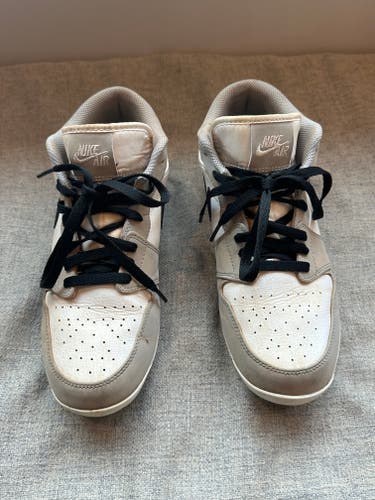 Jordan 1 Retro Men's Baseball Cleats Gray - Size 8.5