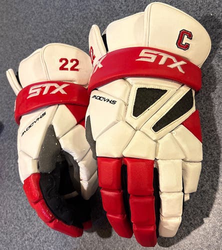 Cornell University Retro STX Shadow Lacrosse Gloves: M/L