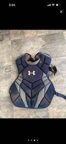 Navy Under Armour Pro series Catcher's Set (Used)